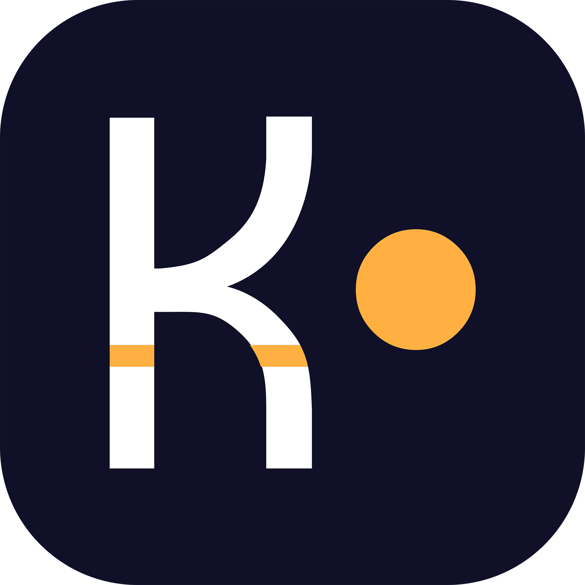 K icon for use on light backgrounds