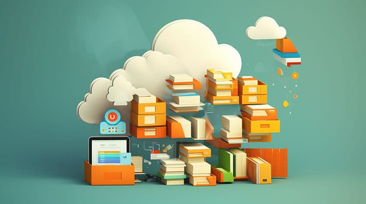 Files and filing cabinets in the clouds